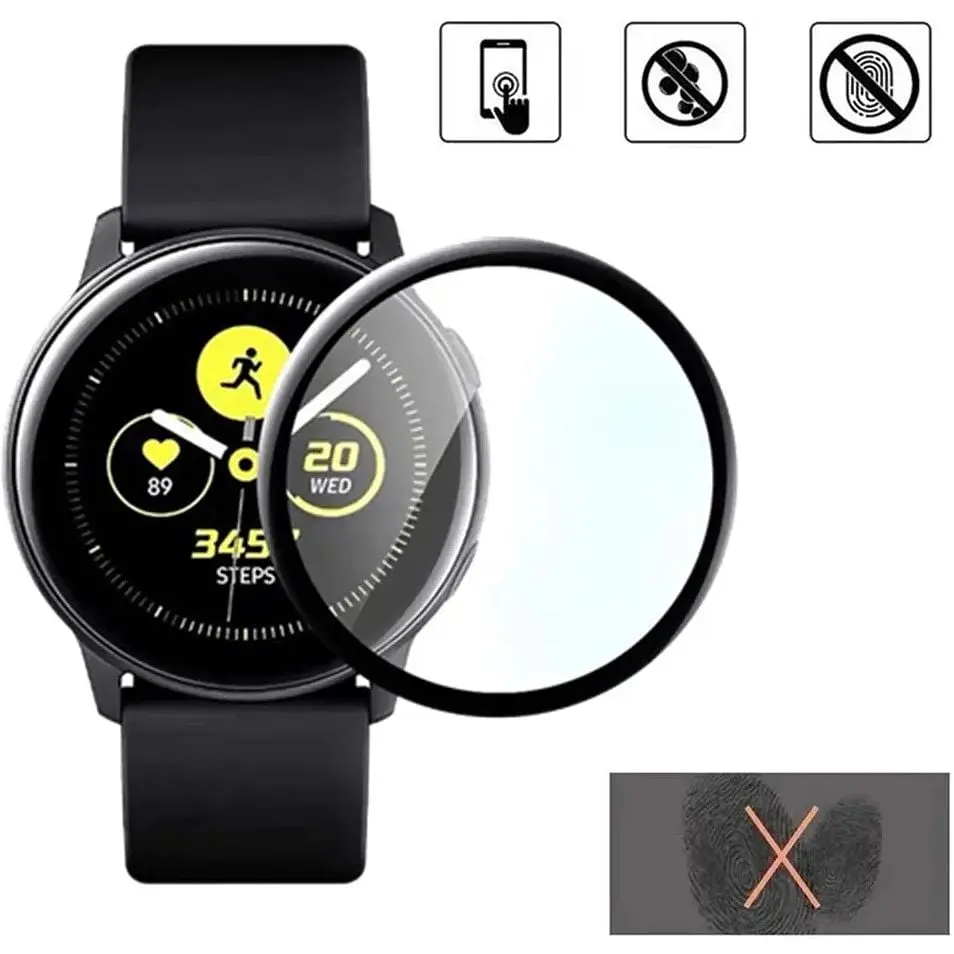 Защитная пленка BeCover для Samsung Galaxy Watch Active 2 44mm SM-R820 Black (706036) - фото 4
