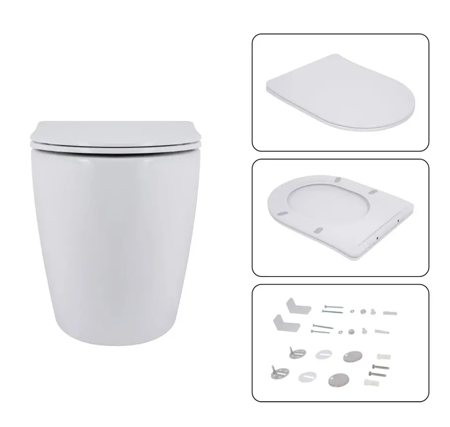 Набір Q-tap Nest 4 в 1 підвісний унітаз Robin 520x365x365 + комплект інсталяції QT13332381AW47498 - фото 6