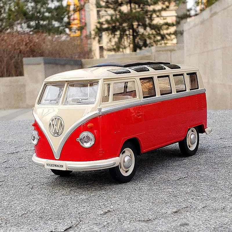 
Машинка металева Volkswagen T1 1:30 АВТОПРОМ світло звук двері 68356 - фото 5