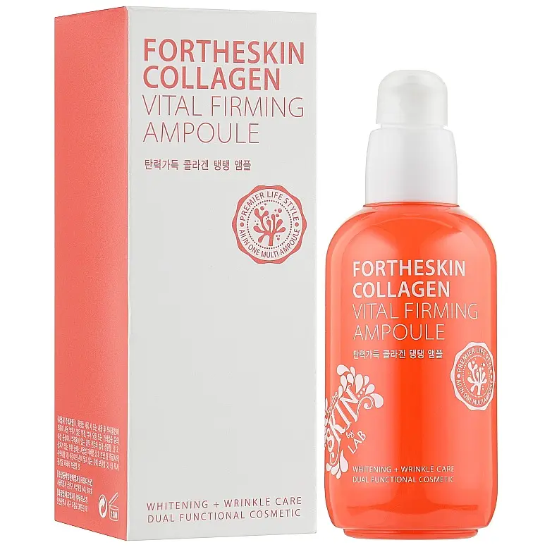 Сироватка для обличчя Fortheskin Collagen Vital Firming Ampoule з колагеном, 100 мл - фото 2