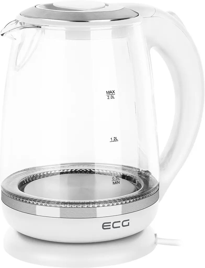Електрочайник ECG RK 2020 White Glass