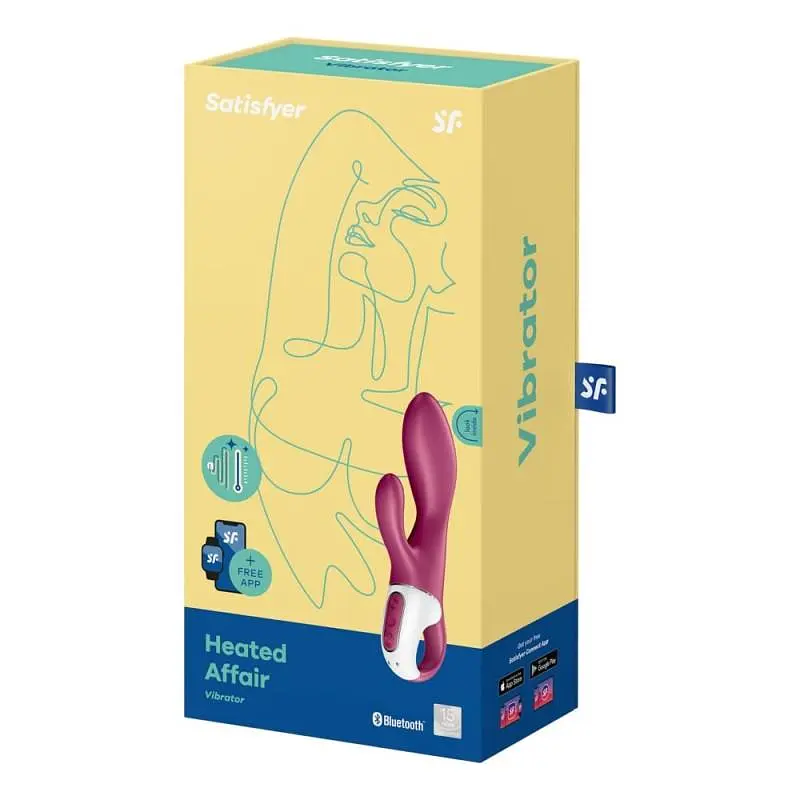 Вибратор-кролик Satisfyer Heated Affair 20 см бордовый - фото 8