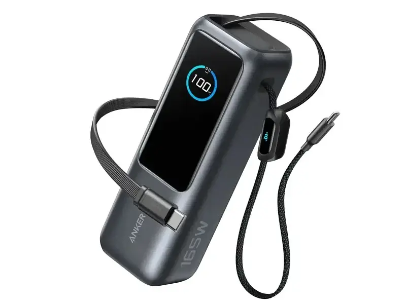 Зовнішній акумулятор (Power Bank) ANKER ZOLO Power Bank 25000mAh 165W Black (A1695P11) - фото 2