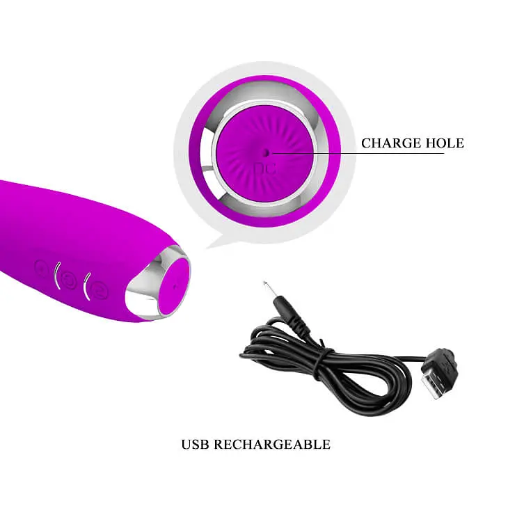 Стимулятор G-точки з електростимуляцією - Pretty Love Hector Purple Baile BI-014765 91005 - фото 4