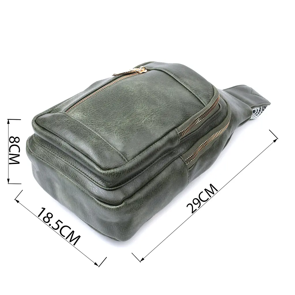 Слінг сумка для жінок Vintage з екошкіри 18.5х29х8 см sum0026965 - фото 3