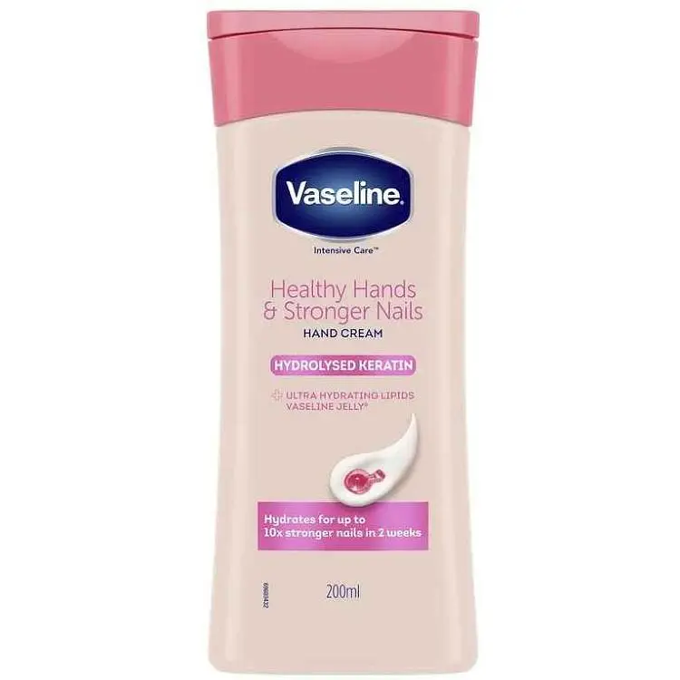 Крем для рук і нігтів VASELINE 200мл INTENSIVE CARE з Кератином