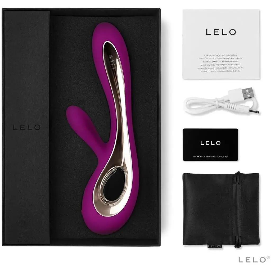 Вібратор-кролик Lelo Soraya 2 Deep Rose 12 режимів до 4 годин роботи подвійна стимуляція - фото 3