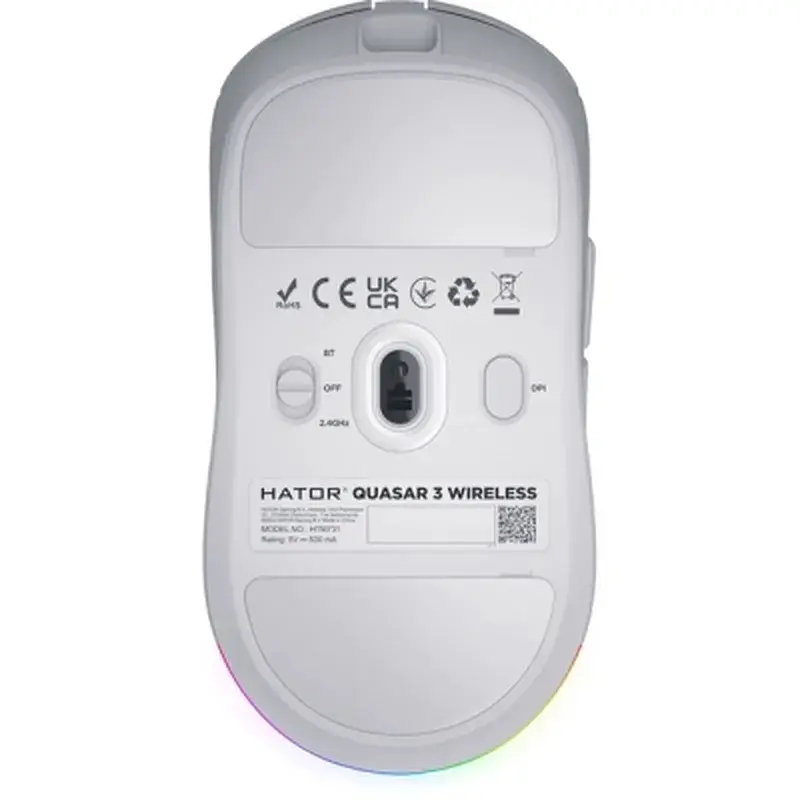 Мишка Hator Quasar 3 Wireless White (HTM731) - фото 6