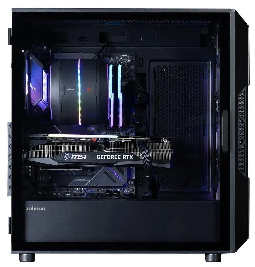 Корпус Zalman I3 Neo V2 из закаленного стекла без блока питания, черный (I3NEOV2BLACK) - фото 11