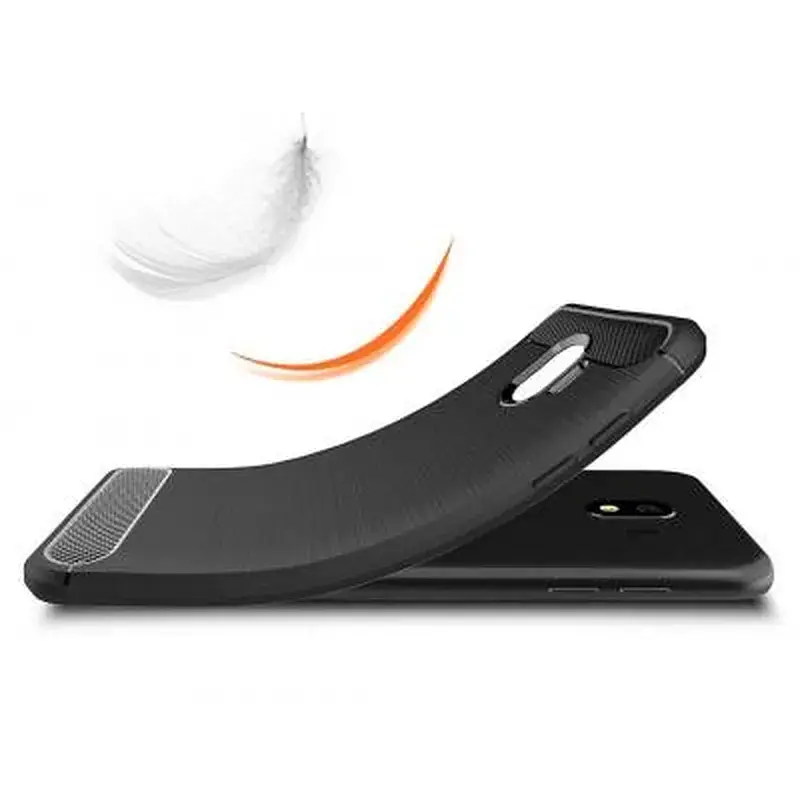 Чохол до мобільного телефона Laudtec для Samsung J4/J400 Carbon Fiber (Black) (LT-J400F) - фото 5