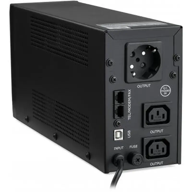 Пристрій безперебійного живлення Vinga LED 650VA metal case with USB (VPE-650PRMU) - фото 3