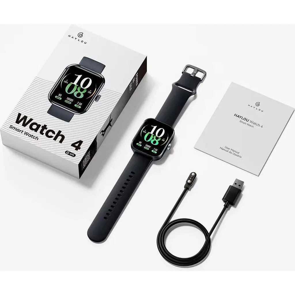 Розумний - годинник Xiaomi Haylou Watch 4 (LS25) чорний (глобальний) - фото 10