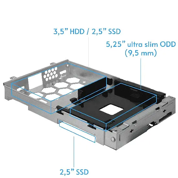 Корпус Chieftec UNI BE-10W-300 mATX, Блок живлення 300W, SLIM FF БІЛИЙ - фото 8