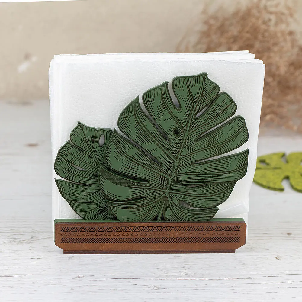 Деревянная салфетница VANZA MONSTERA - фото 6
