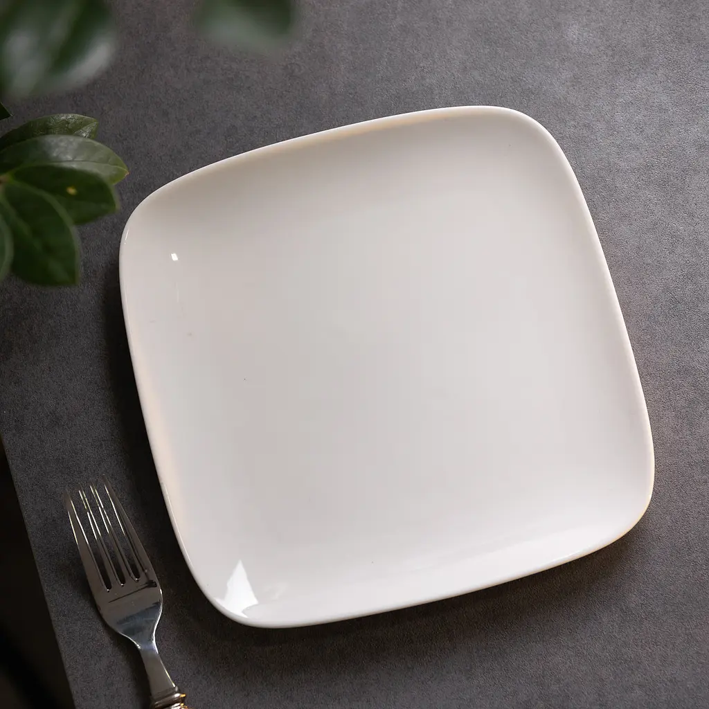 Тарілка порцелянова плоска 20 см для сервірування TS Kitchen HP602 - фото 2