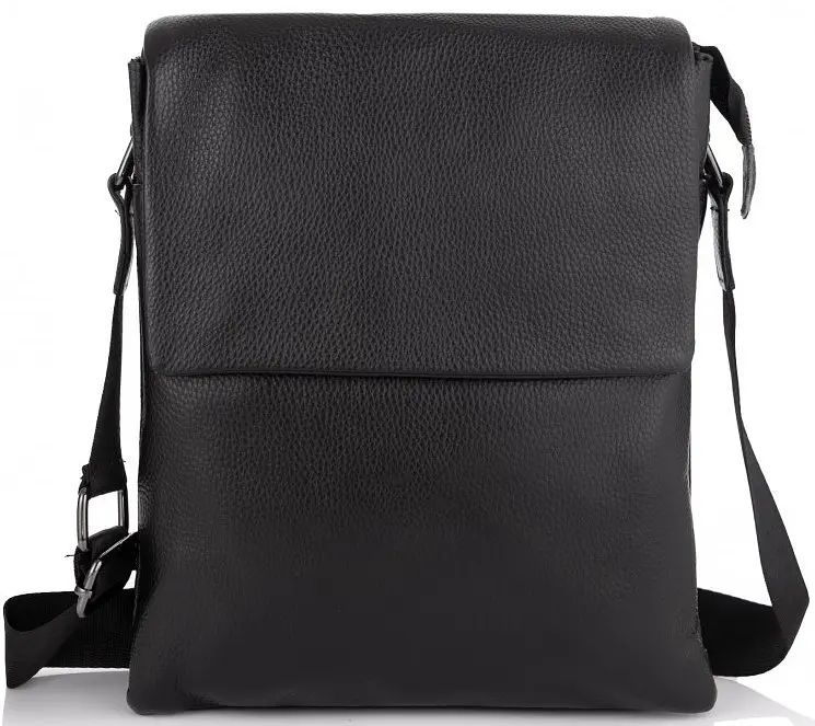 Чоловіча сумка з натуральної шкіри Tiding Bag чорна (SA25F-8873A)