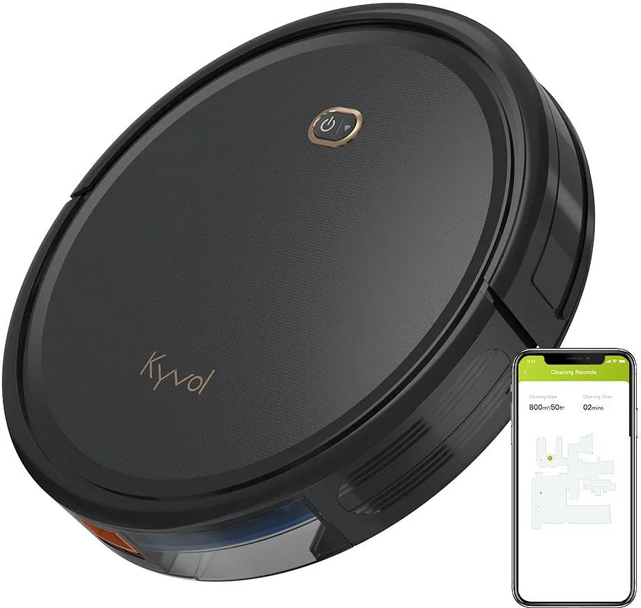 Робот пилосос Kyvol Cybovac D2 Random/500ml/2600 mA/1200 pa/Google Assistant, Amazon AlexaBlack (Kyvol D2) - фото 8