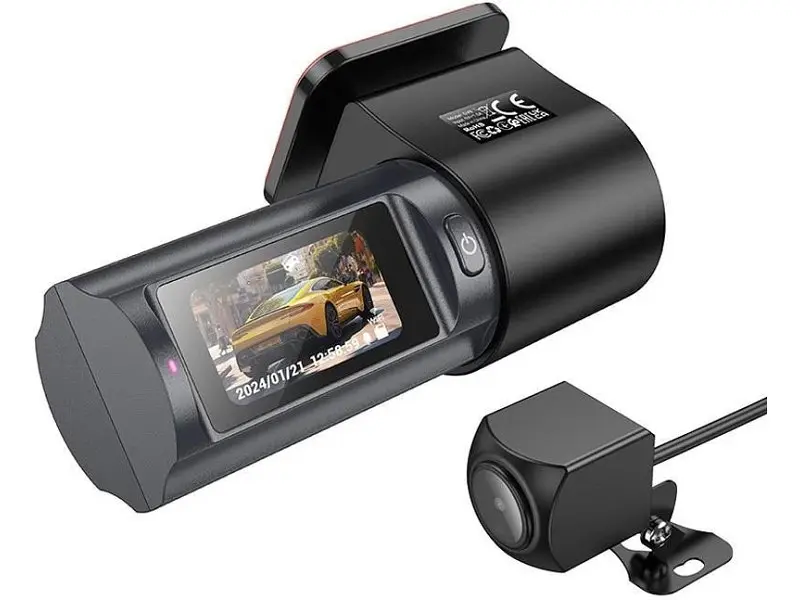 Автомобільний відеореєстратор Hoco DV8 Black (6942007623384) - фото 2