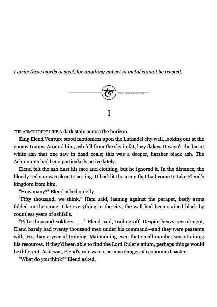 Mistborn trilogy Book 2. The Well of Ascension - фото 8