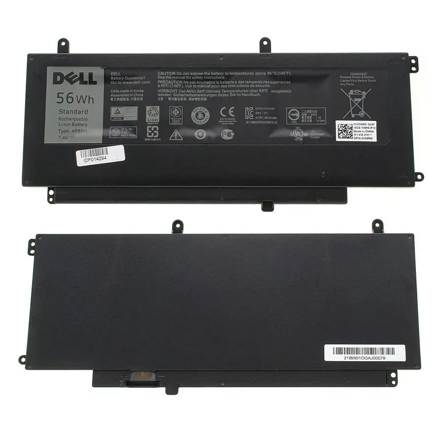 Батарея для ноутбука Dell 4P8PH (Inspiron 15 5547 5558 5565 7537 7547 7548) 7.4V 7410mAh 56Wh Чорний - фото 2