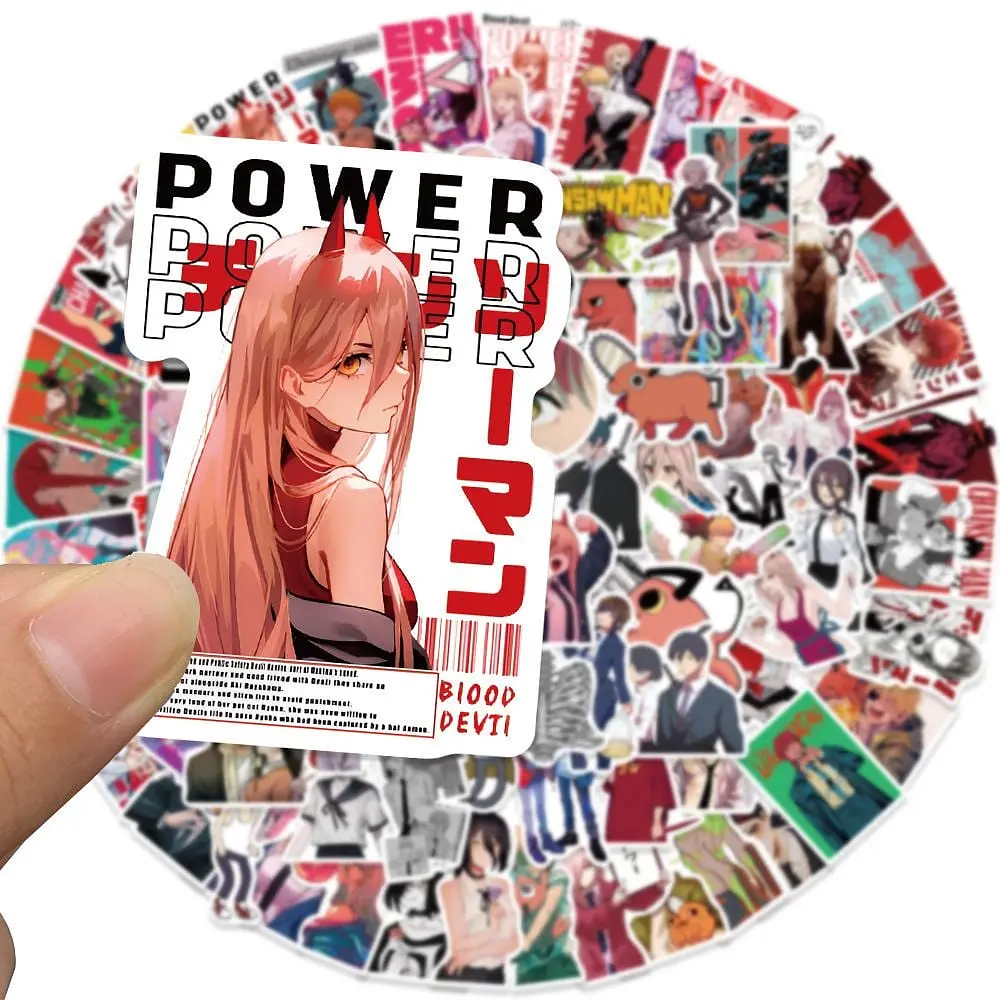 Стикерпак GeekLand Chainsaw Man 100 штук - фото 3