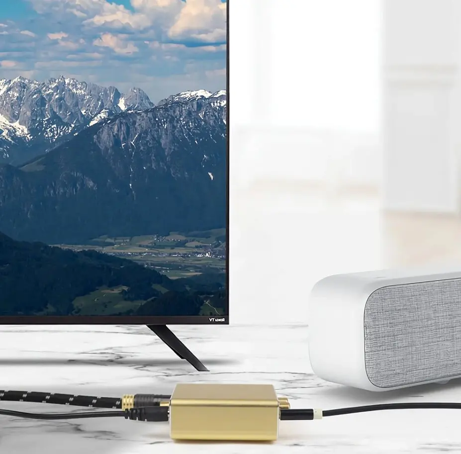Активний конвертер з Coaxial/SPDIF в аналоговий RCA аудіосигнал VEGGIEG F101 - фото 5