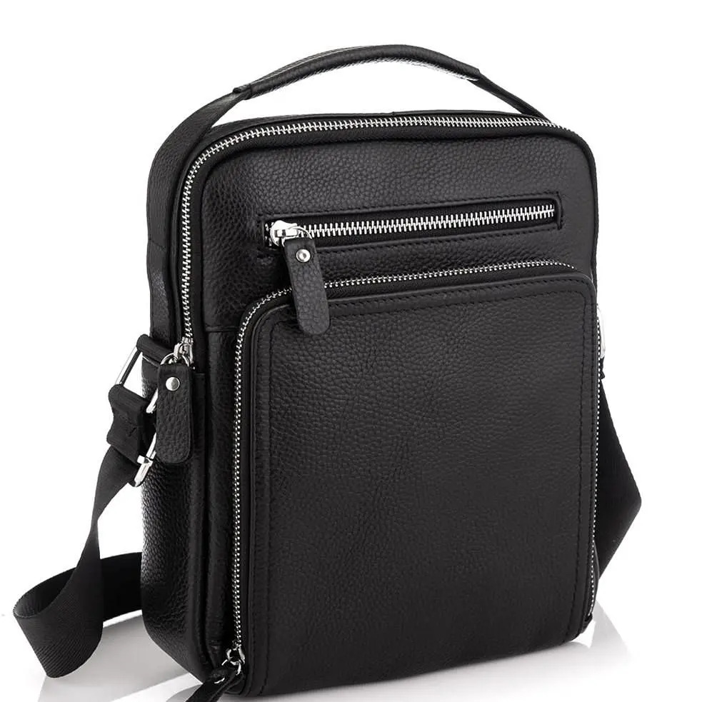 Барсетка чоловіча шкіряна через плече Tiding Bag M5608-1A - фото 7