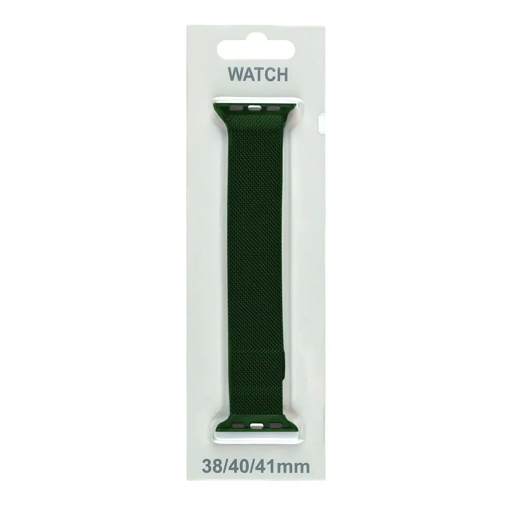 Ремінець ANCHOR Milanese loop Metal Apple Watch 41/Watch 40/Watch 38 mm Dark Green (10723_2122780) - фото 2