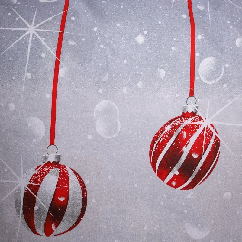 Наволочка MirSon Ranforce Elite 17-0657 Mistletoe 45х45 см сіро-червона (2200009611964) - фото 3