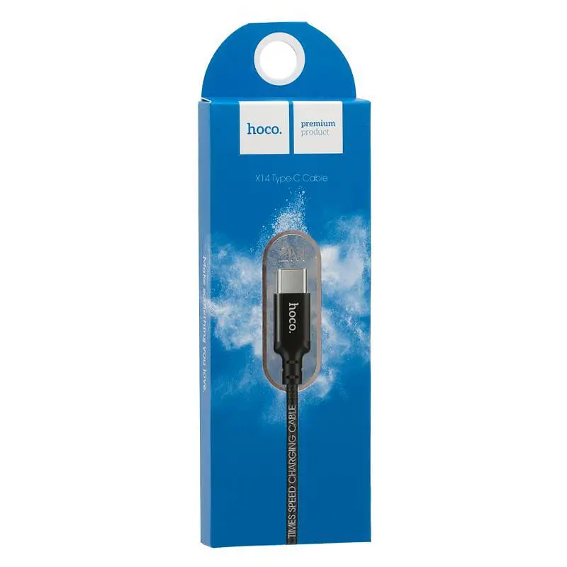USB Cable Hoco X14 Times Speed Type-C Black 2m - фото 2