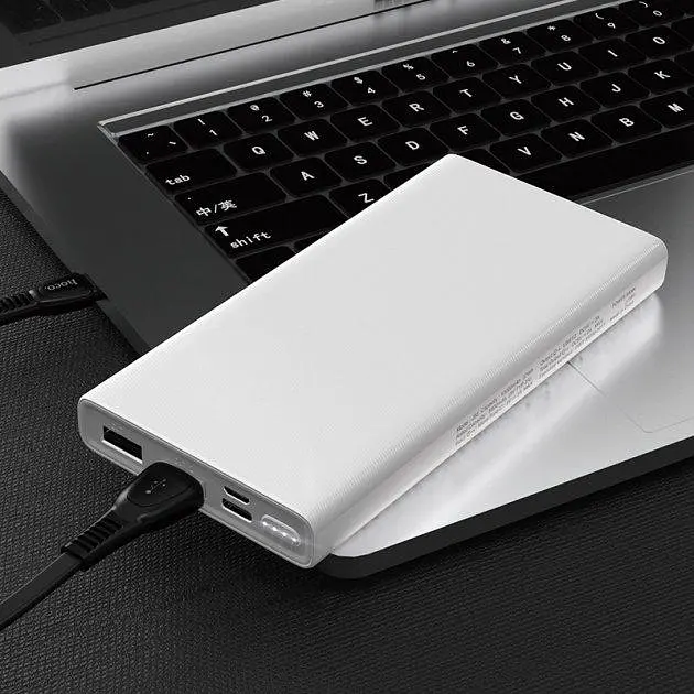 Портативна батарея Power Bank Hoco J55 Neoteric 10.000 mAh/LED White - фото 3