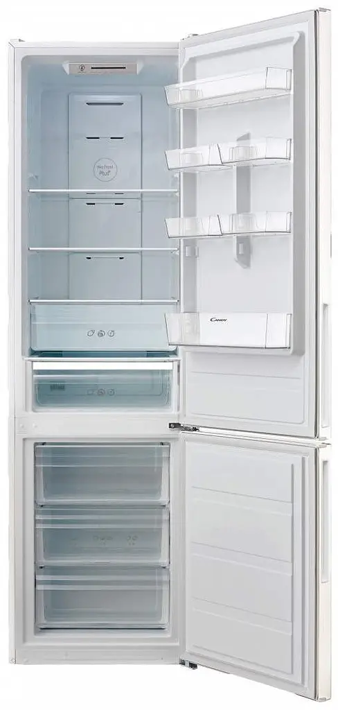 Холодильник Candy CMDNB6204W1 нижня морозильна камера 200см 321л A++ NoFrost Білий (CMDNB6204W1) - фото 2