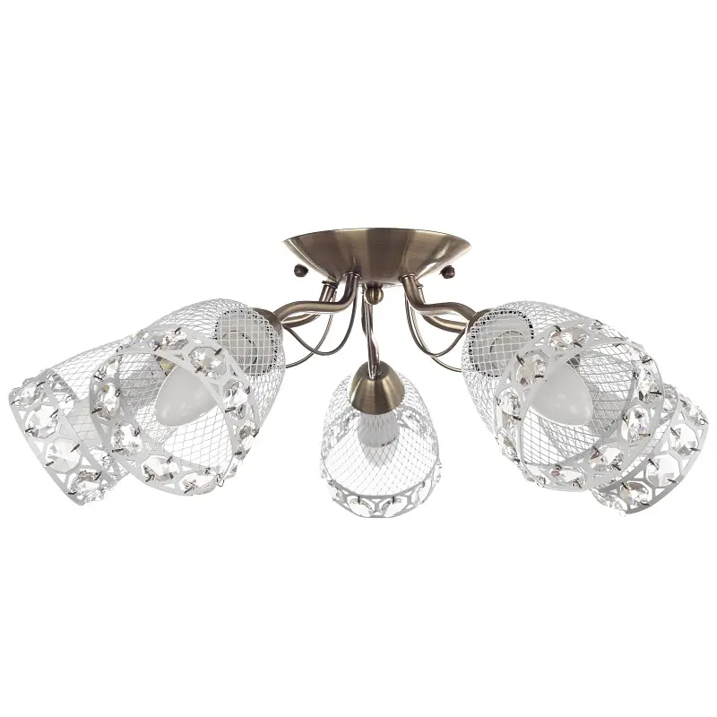 Люстра потолочная Brille классическая E14 40W BZ (BKL-584C/5) - фото 5