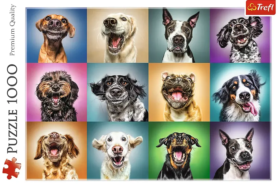 Пазл Кумедні собачі портрети - 1000 елементів Trefl 10452 - фото 3