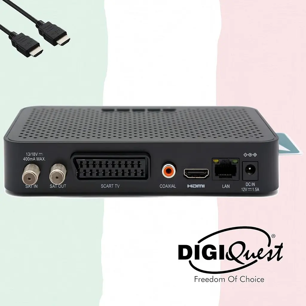 Супутниковий ресивер DIGIQuest Q10 Full HD з Wi-Fi та картою TiVuSat HD - фото 3