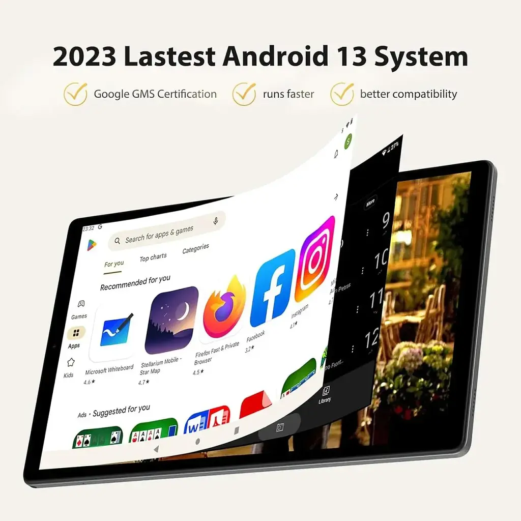 Планшет Toscido 10" Android 13 Восьмиядерний процесор 2.0 ГГц 5 Гб Wifi - фото 4