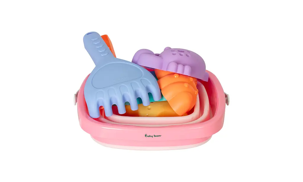 Набір для гри в піску 7 ел. Baby Team (9511_рожевий) - фото 2