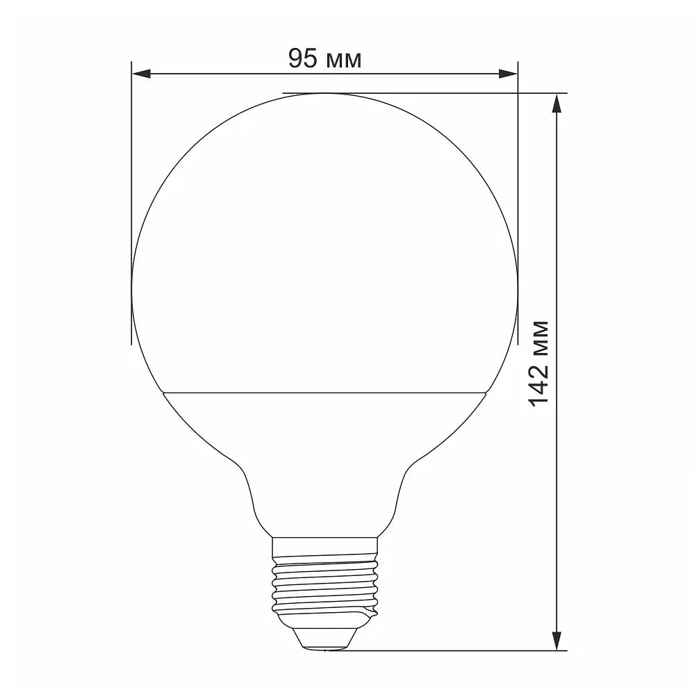 LED-лампа Videx G95e 15W E27 4100K (24865-000) - фото 3