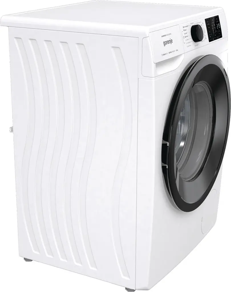 Пральна машина Gorenje фронтальна, 8кг, 1400, A+++, 55см, дисплей, пар, інвертор, білий (WNEI84BS) - фото 4