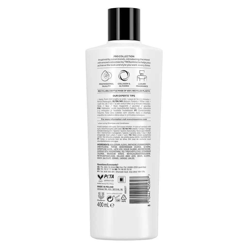 Кондиціонер для волосся Tresemme Collagen + Fullness для надання об'єму 400 мл - фото 2