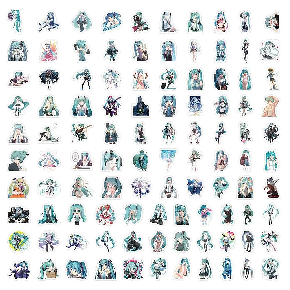 Стікерпак GeekLand Hatsune Miku 100 штук - фото 2