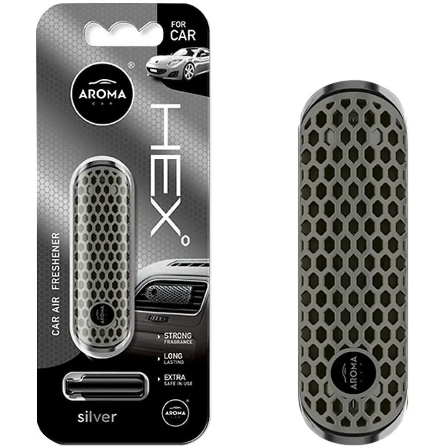 Ароматизатор Aroma Car Hex Срібло - фото 2