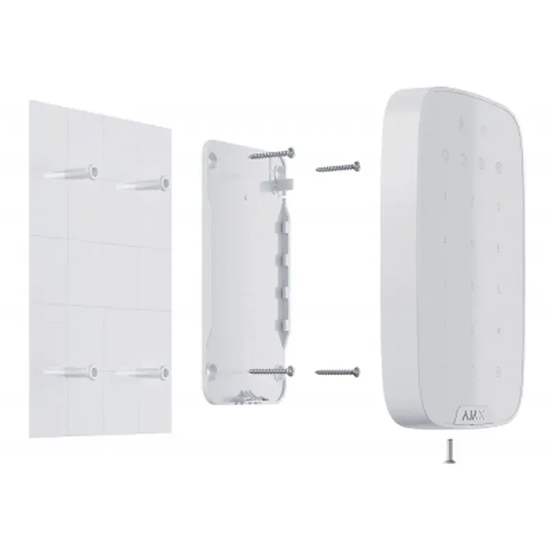 Клавіатура до охоронної системи Ajax KeyPad Plus біла - фото 4