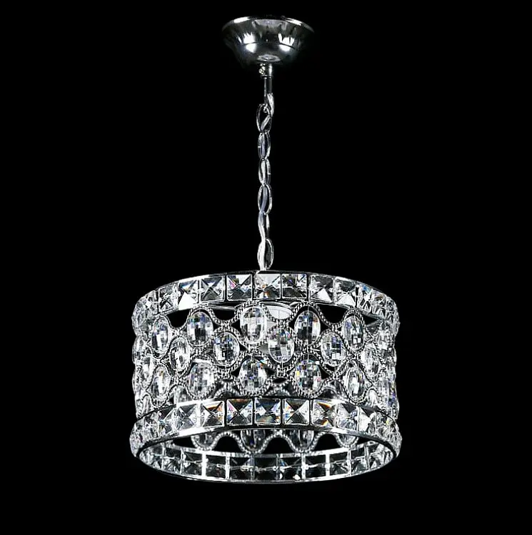 Люстра стельова Splendid Ray L397/1L (24) CR, 1xE27, 40W, 45см, хром, білий, метал, кришталь, сучасний стиль для дому - фото 2