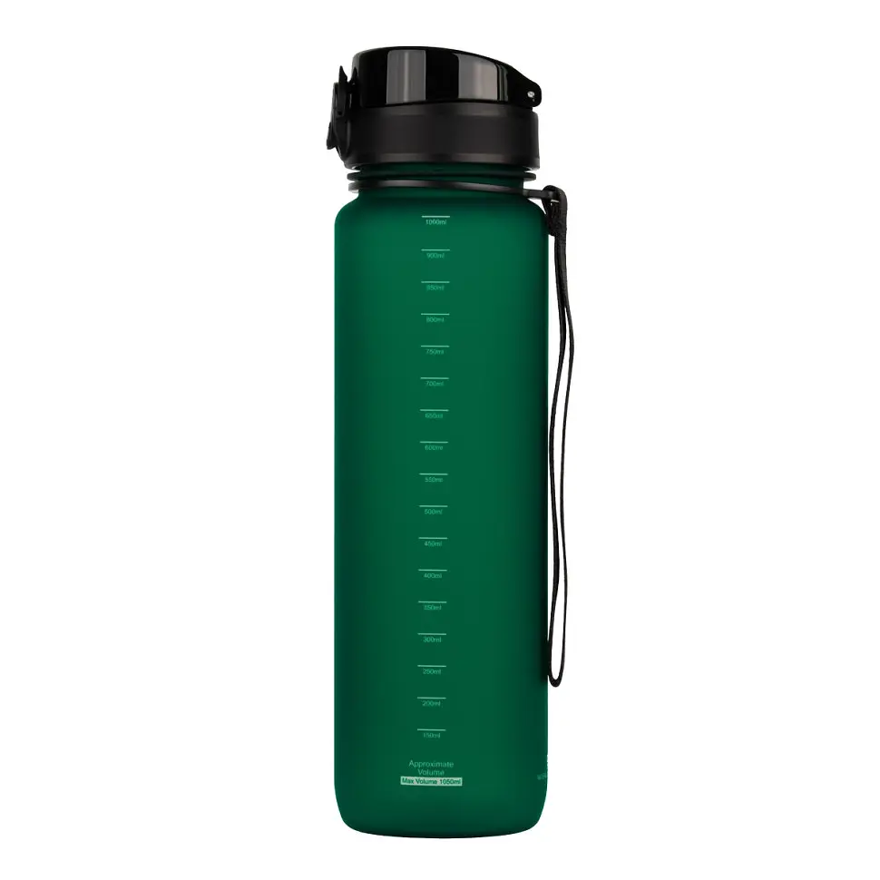 Бутылка для воды UZSPACE 3038(Dark-Green) 1000 мл, темно-зеленая - фото 2
