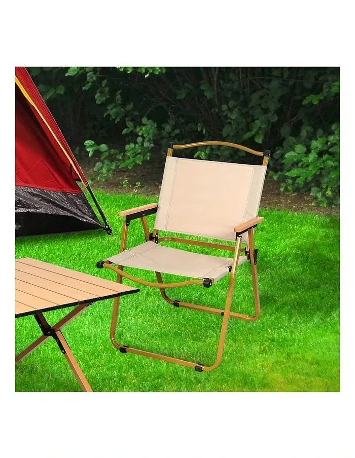 Складний стілець Market Union зі спинкою 60х51х45 см бежевий (1004589) - фото 6
