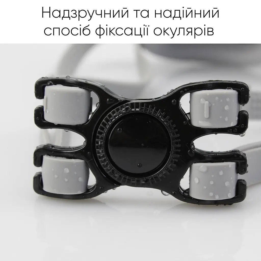 Окуляри для плавання Renvo Parma Уні Anti-fog Чорний, Сірий OSFM (2SG500-02) - фото 5