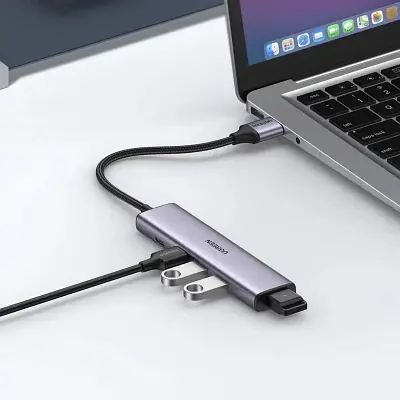 Концентратор Ugreen USB 3.0 to 4xUSB 3.0 CM473 (20805) - фото 2