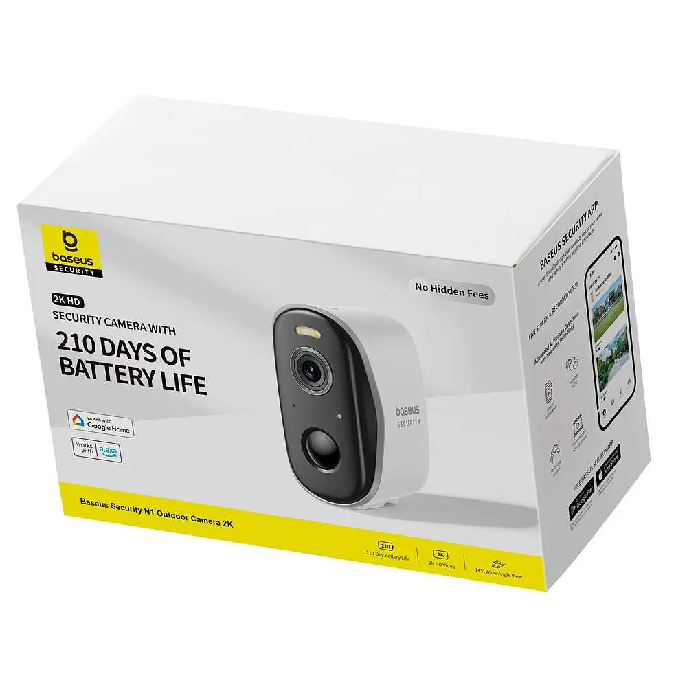 IP-камера відеоспостереження Baseus Security N1 Outdoor Camera 2K білий - фото 2