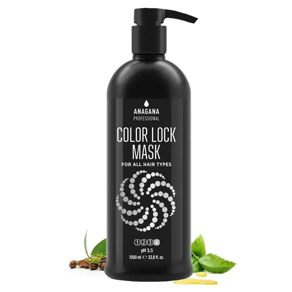 Маска закріплення кольору для всіх типів волосся COLOR LOCK MASK ANAGANA 1000 мл - фото 2